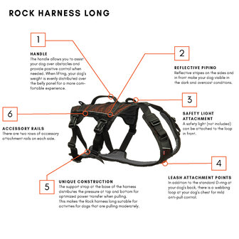 Non stop dogwear - Rock Harness long 
